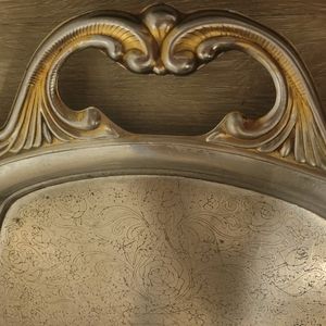 Beautiful antique japanese silver serving tray